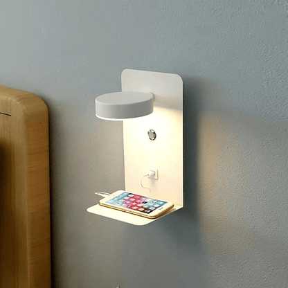 Nachtlamp met oplader - Hubbright- 330° Draaibaar - Oplaadstation telefoon