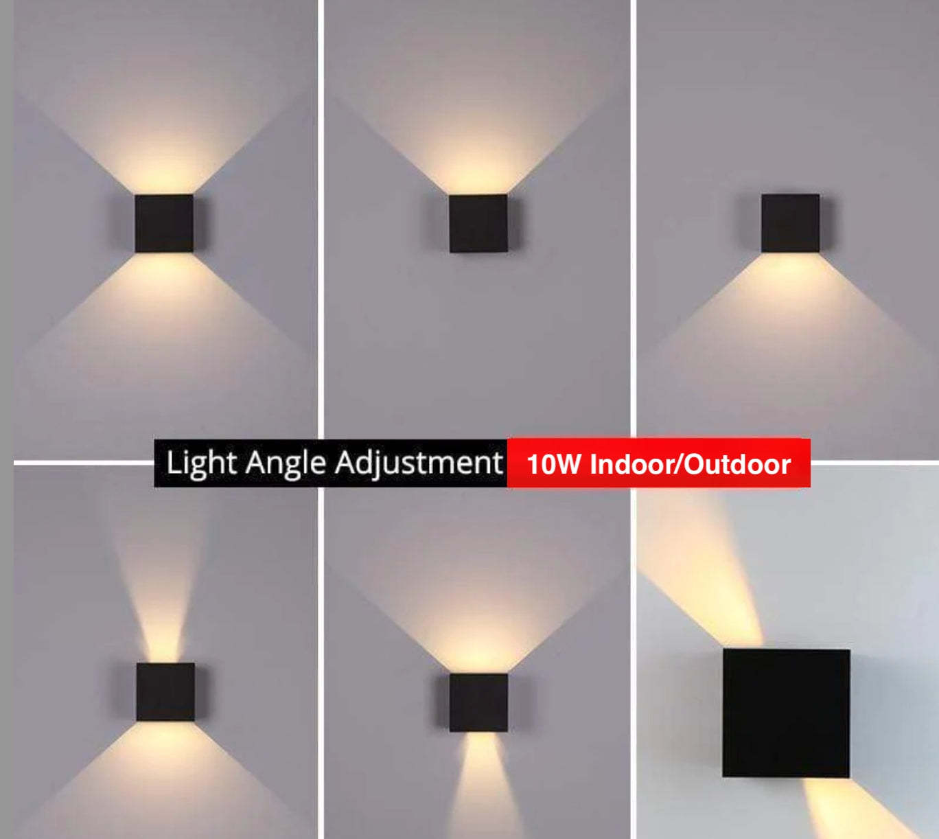 Moderne Aluminium Waterdichte LED Wandlamp Buiten Binnen Gebruik