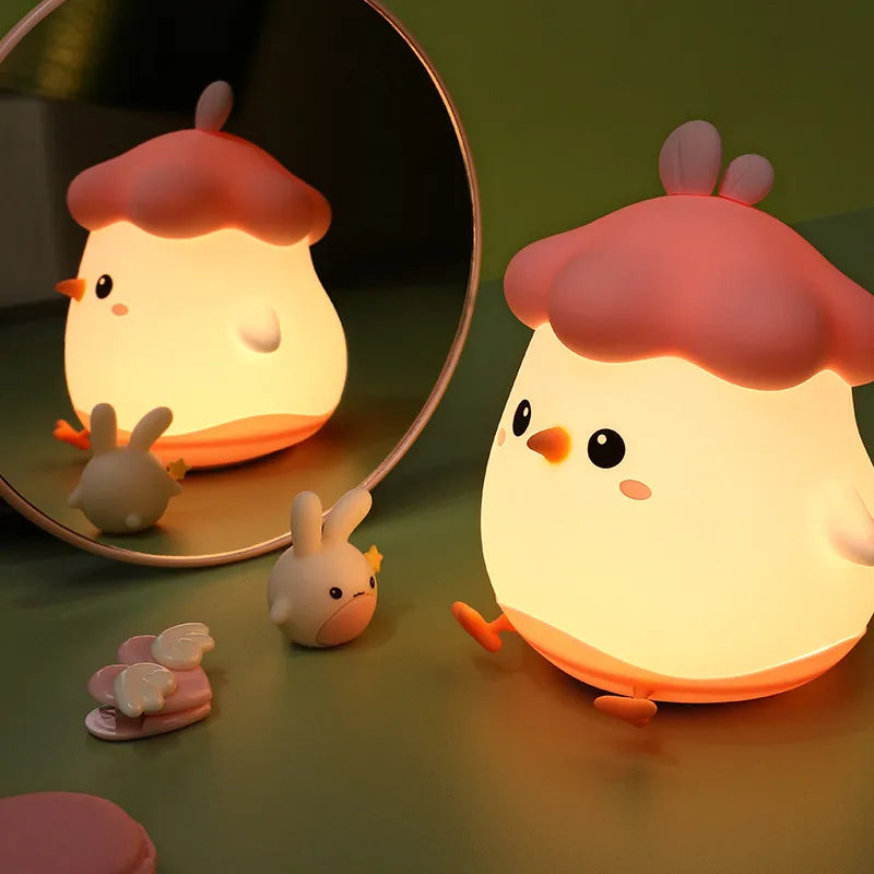 Soft Cabbage Silicone Chirp Night Light