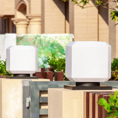 CubeLicht | Stijlvolle acryl-buitenlamp op zonne-energie voor in de tuin