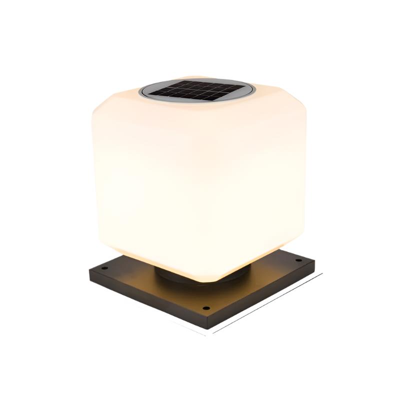 CubeLicht | Stijlvolle acryl-buitenlamp op zonne-energie voor in de tuin