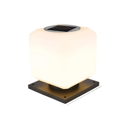 CubeLicht | Stijlvolle acryl-buitenlamp op zonne-energie voor in de tuin