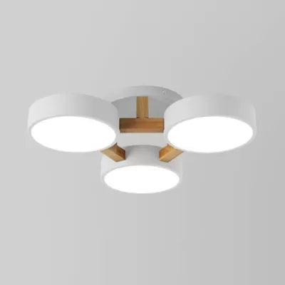 Macaright | Metalen Trommel Plafondlamp met 3 Lichten