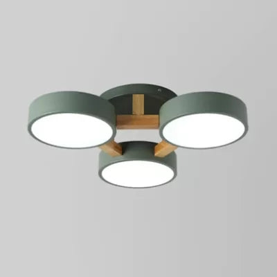 Macaright | Metalen Trommel Plafondlamp met 3 Lichten