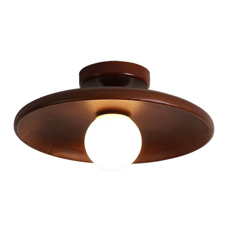 Vlakke plafondlamp in komvorm