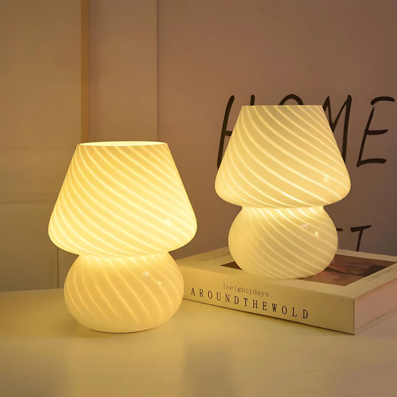 LumenSphere | Stijlvolle Glazen Tafellamp met Warm LED Licht voor Sfeervol Interieur