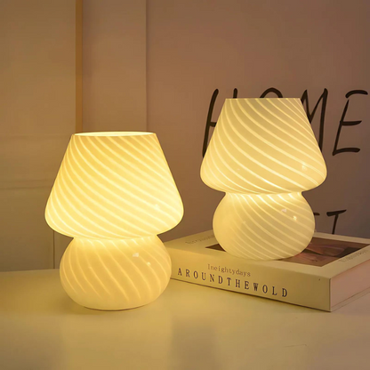 LumenSphere | Stijlvolle Glazen Tafellamp met Warm LED Licht voor Sfeervol Interieur