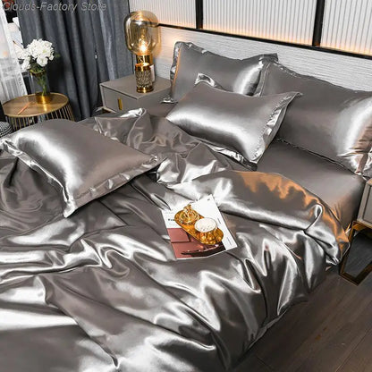 SilkSerenity | Luxe Effen Dekbedovertrek