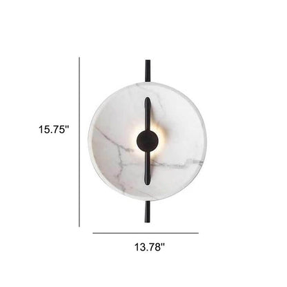 MarbleGlow | Elegante ronde wandlamp