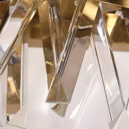 CrystalCrown | Gouden kristallen wandlamp