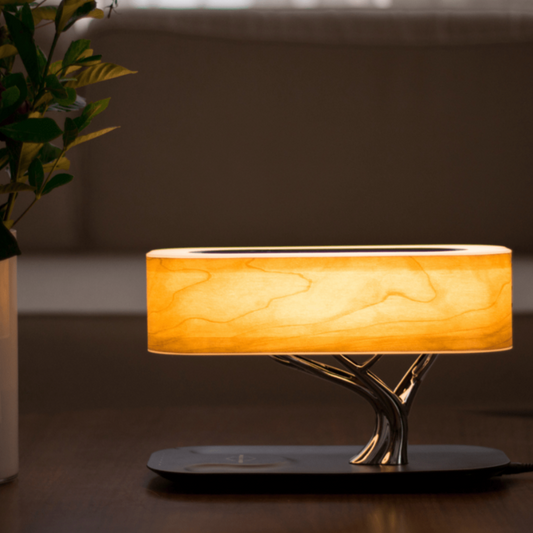 BaumLicht | Draadloze LED tafellamp met geïntegreerde Bluetooth luidspreker