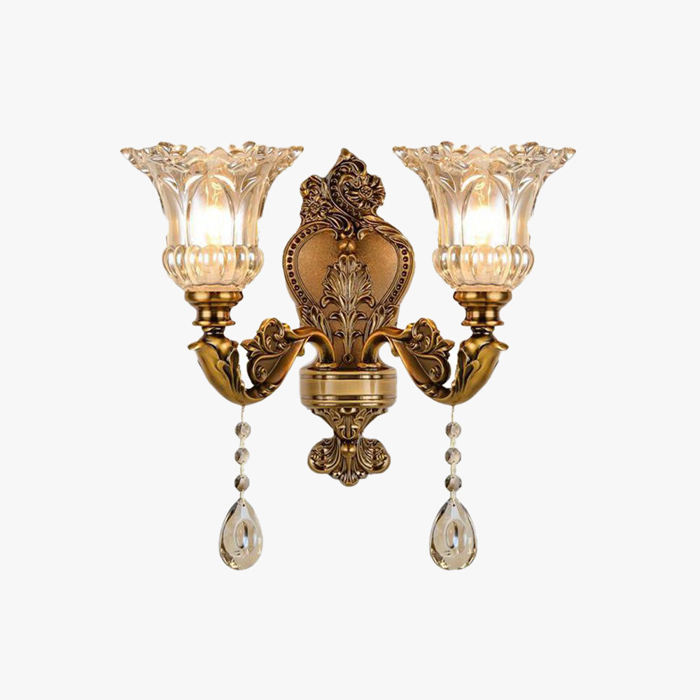 LumiHeritage | Elegante vintage gouden wandlamp