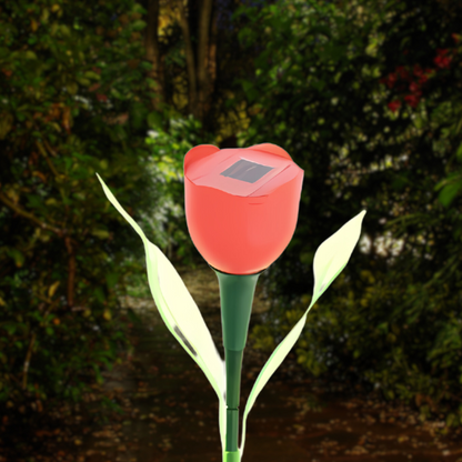 BlütenblattGlanz – Solar Tulpenlamp voor de Tuin | Elegante Zonne-energie Buitenverlichting