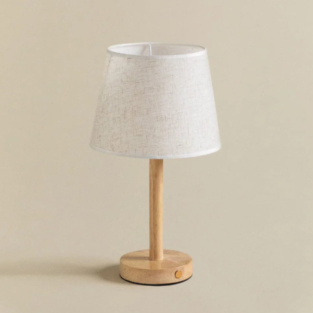 EcoLumi | Elegante, snoerloze houten tafellamp voor stijlvolle verlichting binnen en buiten