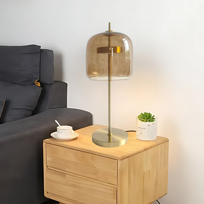 GlassColours | Stijlvolle Tafellamp van Gekleurd Glas & IJzer | Moderne Sfeerverlichting