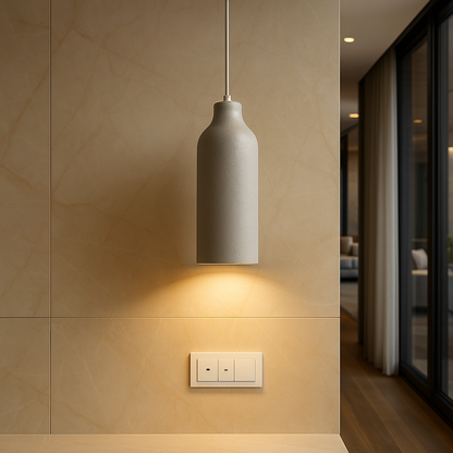 TERRALUNA Hanglamp – Minimalistisch Design van Cement met Warme LED Verlichting