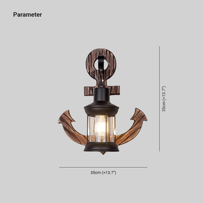MarineGlow | Anker van hout LED lamp