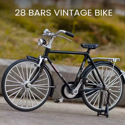 VintageCycle | Elegant retro fietsmodel Ornament