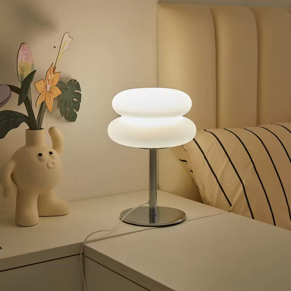 Romig Nachtkastje Lampje met USB & 3-Kleuren Dimming