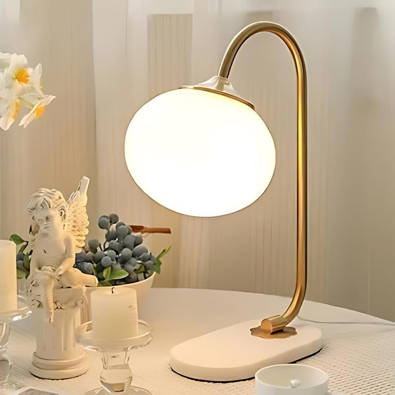 LeuchtendeVerbindung | Tafellamp van glanzend metaal en glas
