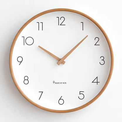 Modern Solid Wood Wall Clock Nordic Design