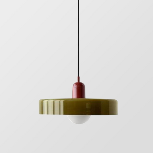 StiloGlas | Kleurrijke Hanglamp in Bauhaus-stijl – Glas-in-lood Design & Modern Vakmanschap