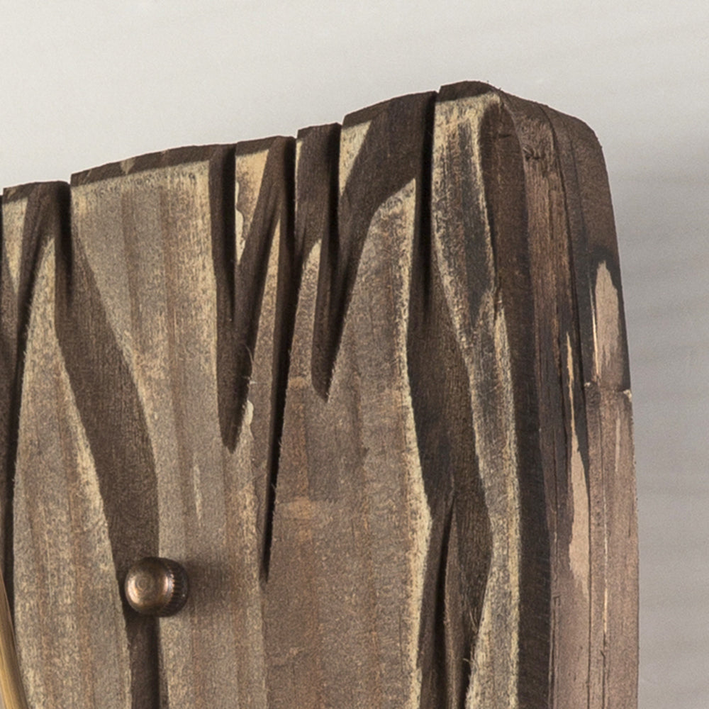 VintageHearth | Klassieke houten wandlamp