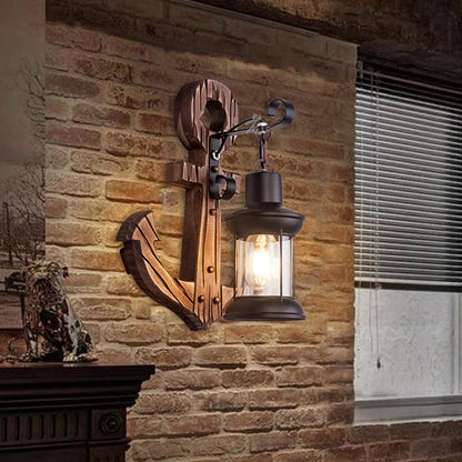 MarineGlow | Anker van hout LED lamp