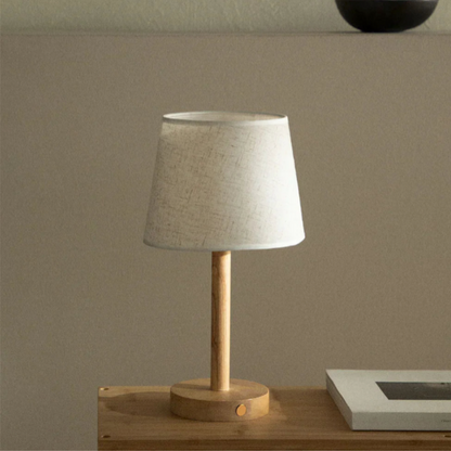EcoLumi | Elegante, snoerloze houten tafellamp voor stijlvolle verlichting binnen en buiten