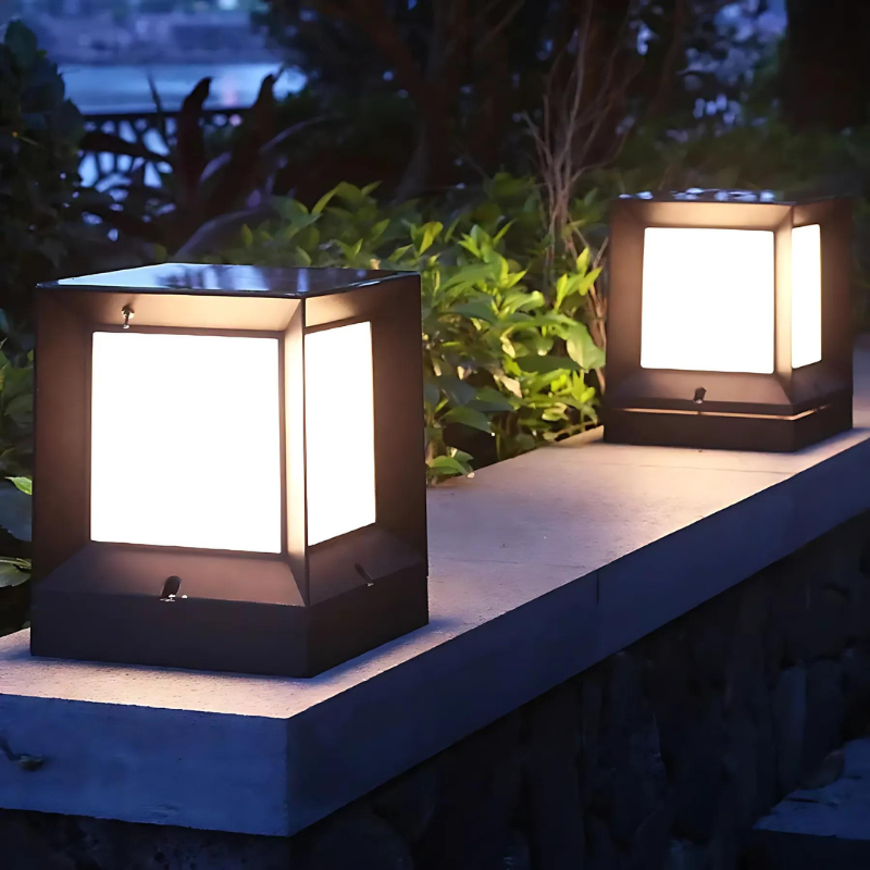 GlimmerCube | Stijlvolle LED vloerlamp voor buiten voor een elegant tuinontwerp