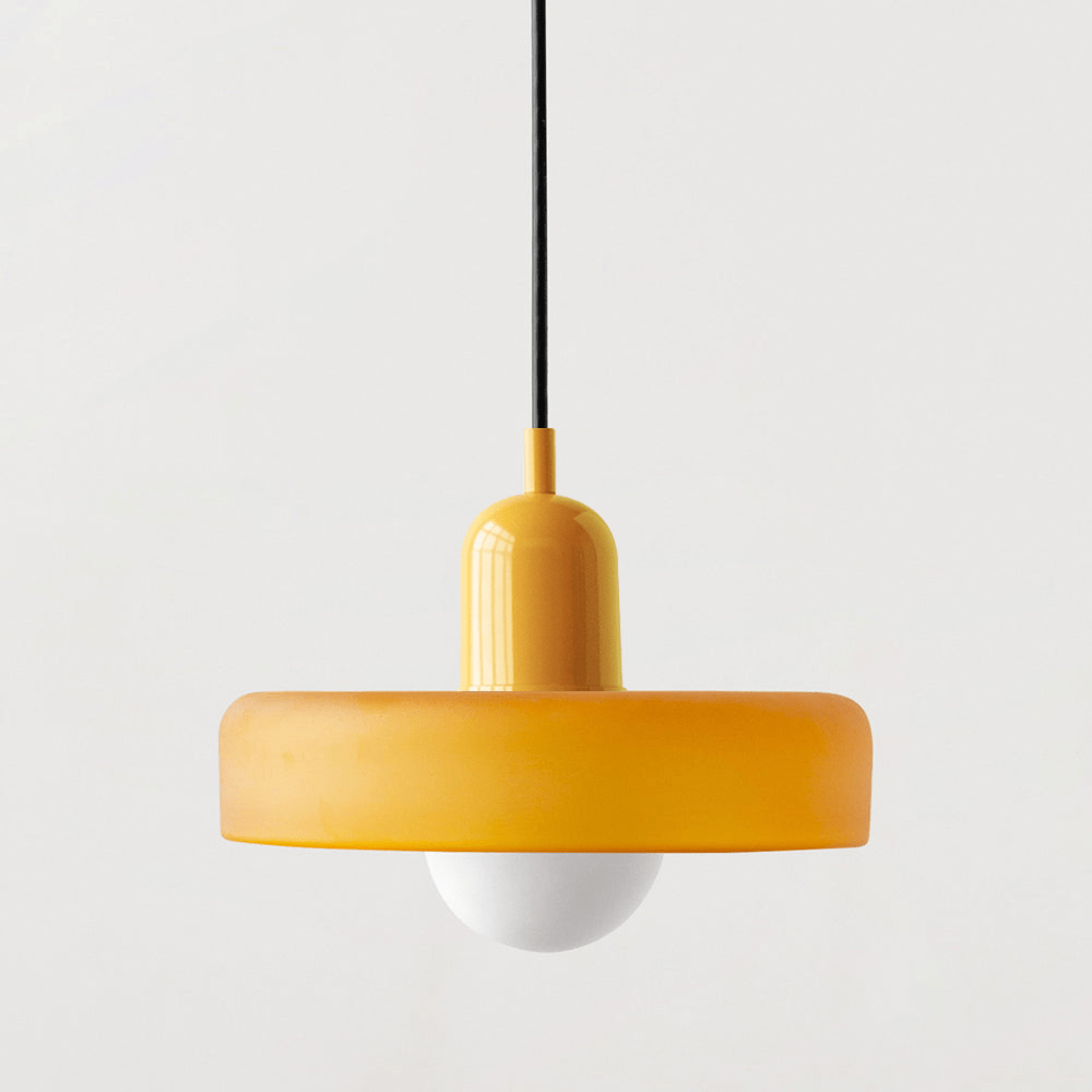 ColorLume | Geometrische Bauhaus Plafondlamp – Glazen Designlamp met Kleurrijke Accenten