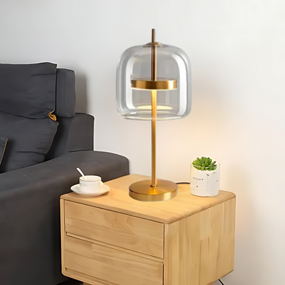 GlassColours | Stijlvolle Tafellamp van Gekleurd Glas & IJzer | Moderne Sfeerverlichting