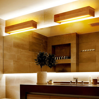 WoodGlow Waterdichte Scandinavische LED wandlamp