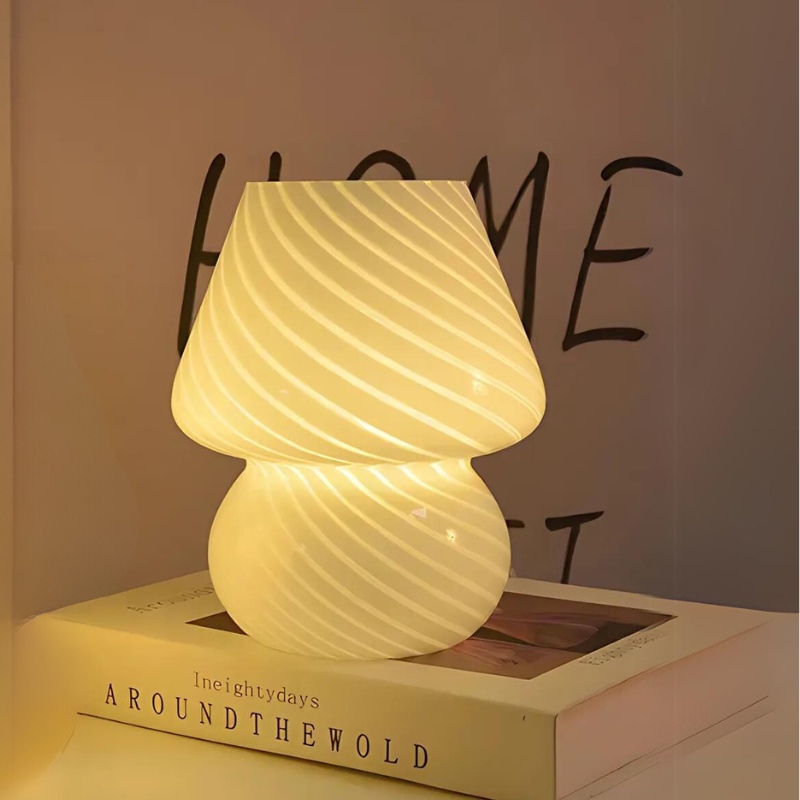 LumenSphere | Stijlvolle Glazen Tafellamp met Warm LED Licht voor Sfeervol Interieur