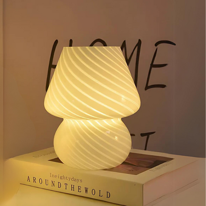 LumenSphere | Stijlvolle Glazen Tafellamp met Warm LED Licht voor Sfeervol Interieur
