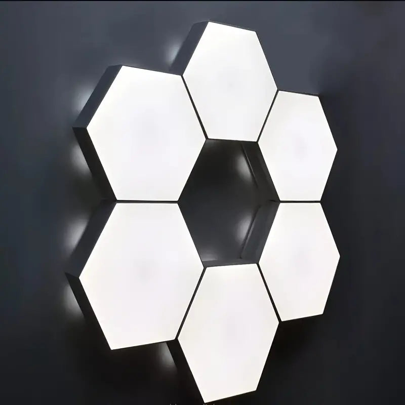 GlowFlow | Creatieve & Luxe Zeshoekige LED Wandlamp