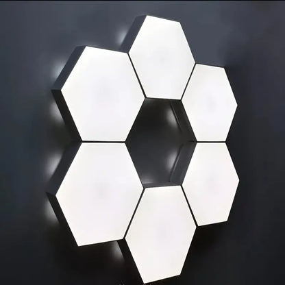 GlowFlow | Creatieve & Luxe Zeshoekige LED Wandlamp