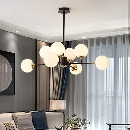 Glazen kroonluchter in Scandinavische stijl