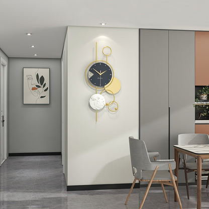 Ornari | Moderne Gouden Metalen Wandklok