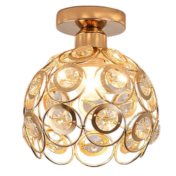 Fancy gouden luxe bal hal plafondlamp