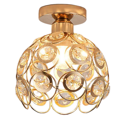 Fancy gouden luxe bal hal plafondlamp