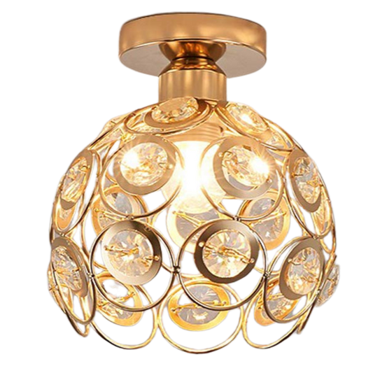 Fancy gouden luxe bal hal plafondlamp