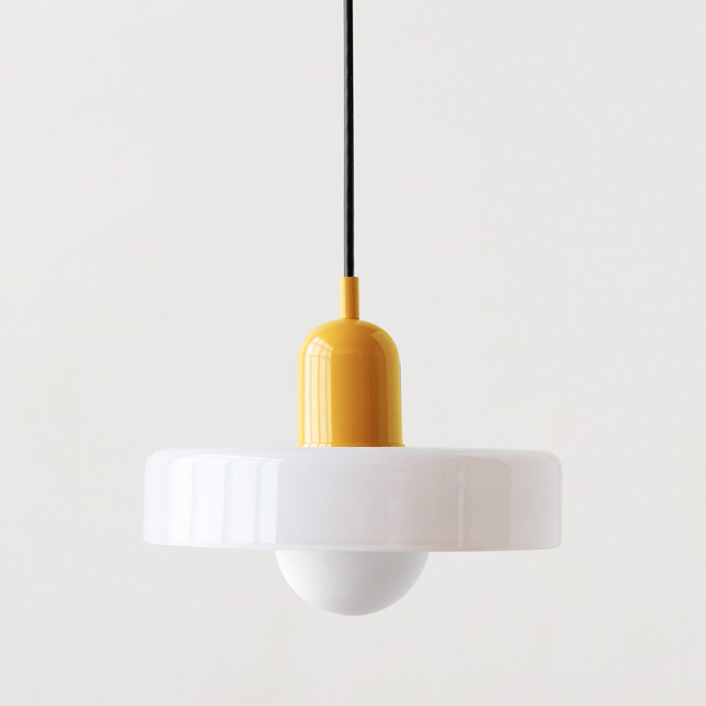 StiloGlas | Kleurrijke Hanglamp in Bauhaus-stijl – Glas-in-lood Design & Modern Vakmanschap