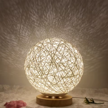 LED rotan bal bureaulamp nachtlamp licht