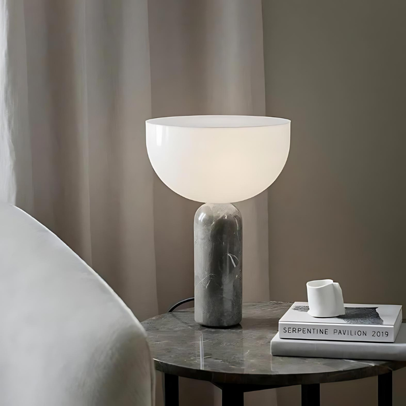 MarmoLux | Elegante marmeren tafellamp voor een stijlvolle ambiance