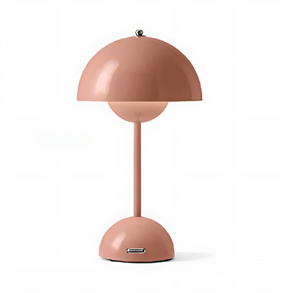 SchickerPilz | Elegante LED Paddenstoellamp van Metaal & Glas | Sfeervolle Tafellamp met Warm Licht