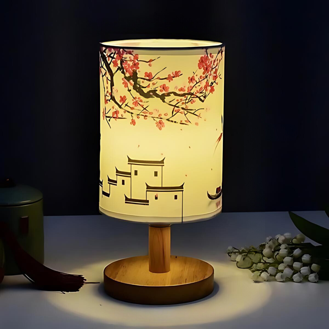 SakuraLight | Elegante Tafellamp met Warm Licht – Stijlvolle Woonkamer & Slaapkamer Verlichting