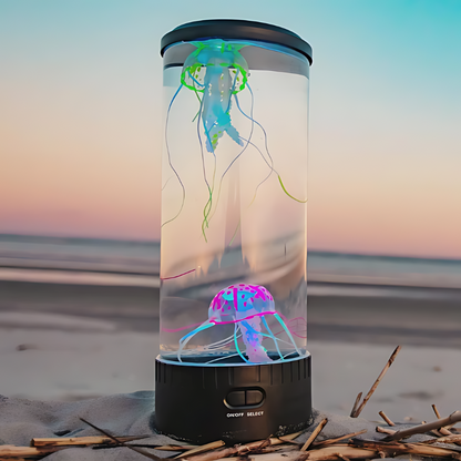 AquaWelle | Rustgevende LED lavatafellamp met betoverende kwallenbewegingen voor een ontspannen sfeer