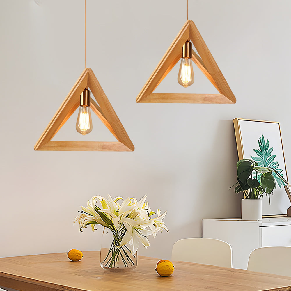 NovaFrame | Scandinavische Hanglamp met Houten Frame