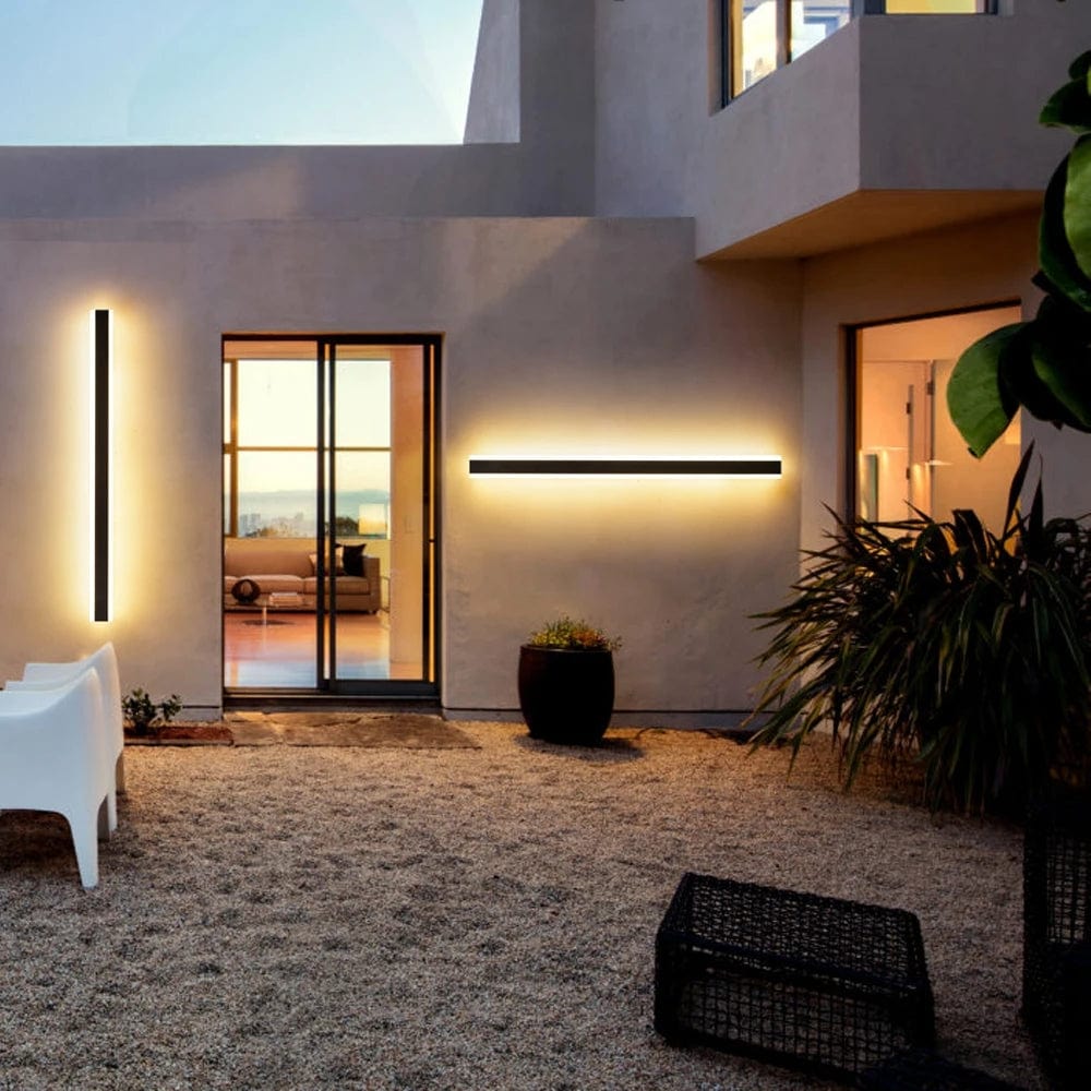 Gestreepte wandlamp